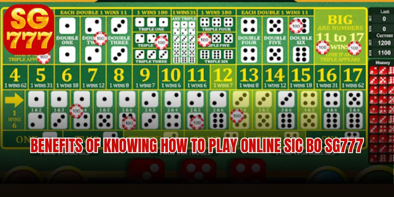Live Online Sic Bo SG777 at SG777 Casino