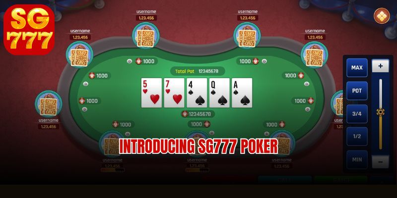 Live Poker SG777 at SG777 Casino