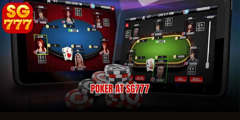 Poker SG777 online card game at SG777 Casino