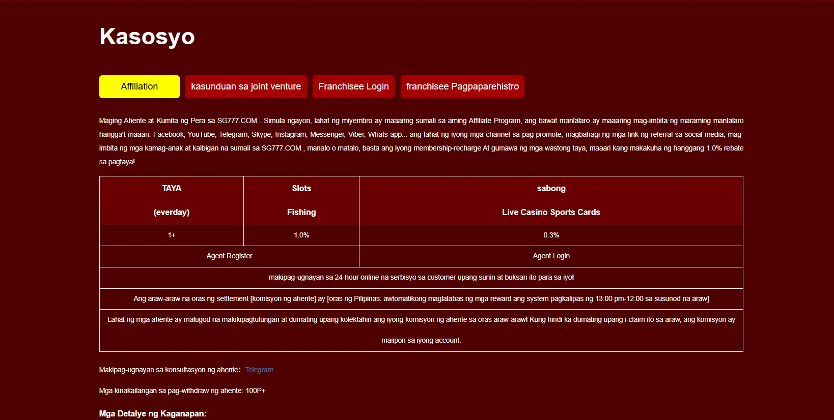 SG777 Affiliate dashboard – real-time tracking and daily withdrawals from ₱100